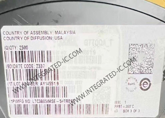LTC3805IMSE-5 chip di circuito integrato regolabile in modalità corrente a frequenza Flyback/Boost/SEPIC DC/DC controller