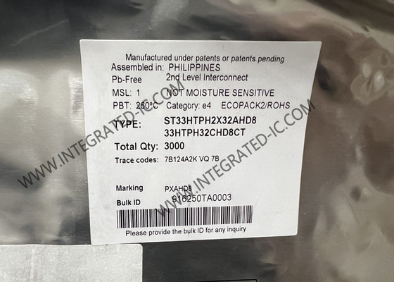 ST33HTPH2X32AHD8 Chip di circuito integrato Interfaccia SPI Evoluzione a lungo termine Dispositivo TPM 2.0