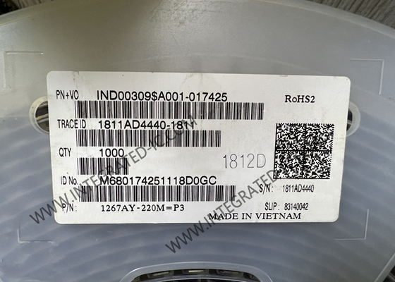 1267AY-220M=P3 Circuito integrato Chip Induttore in ferrite avvolto con filo 2.3A Induttori fissi