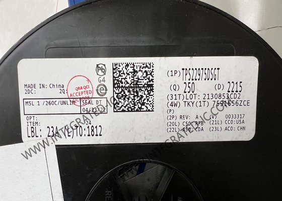 Circuito integrato TPS22975DSGT, interruttori di carico da 6A, 16mOhm, IC di commutazione di potenza WSON8