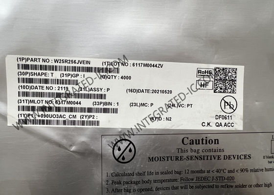 W25R256JVEIN Memory IC Chip 3V 256Mbit Serial NOR Flash Memory con doppio/quad SPI e RPMC