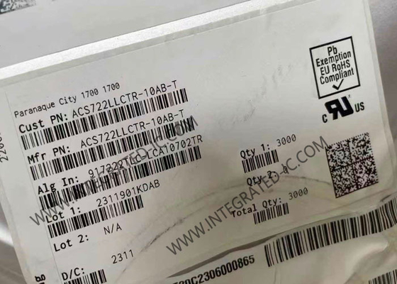 ACS722LLCTR-10AB-T Sensore IC 10A ad alta precisione con isolamento galvanico