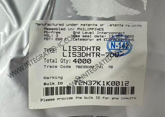 Sensore IC LIS3DHTR Accelerometro a 3 assi a bassissimo consumo e alte prestazioni