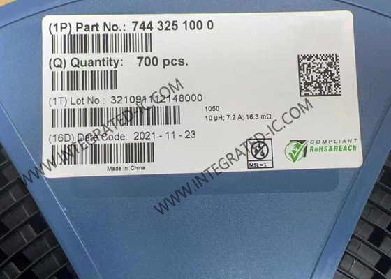 7443251000 Chip di circuito integrato 7.2A 16.3mΩ 10 μH Induttore a filo scudo