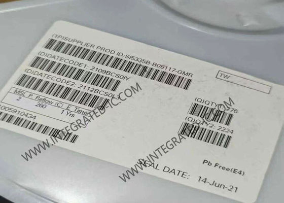 SI5335B-B05117-GMR Generatore di clock a quattro canali da 200MHz IC con basso jitter per temporizzazione di precisione