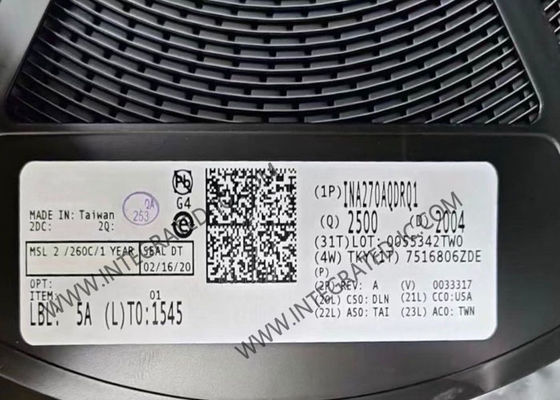 INA270AQDRQ1 Amplificatore di corrente integrato Chip con larghezza di banda di 130 kHz e ampio intervallo di modo comune -16V a +80V in package SOIC8