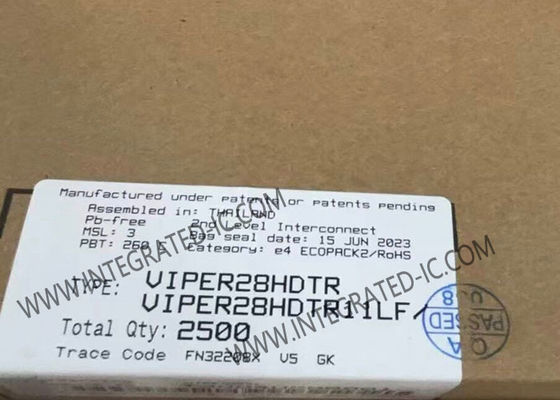 Chip a circuito integrato VIPER28HDTR Convertitore ad alta tensione con uscita 800V Potenza 20W e frequenza di commutazione 115kHz