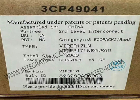 VIPER17LN Convertitore di circuito integrato a chip off-line con 800 V di potenza robusta, sezione 60 kHz di frequenza di commutazione e potenza in standby < 30 mW