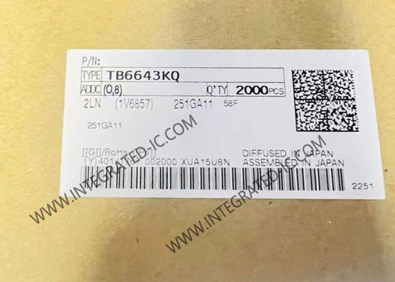 Circuito integrato TB6643KQ Chip Driver per motore DC a ponte completo con corrente di uscita di 1,5 A e tensione di carico da 10 V a 45 V