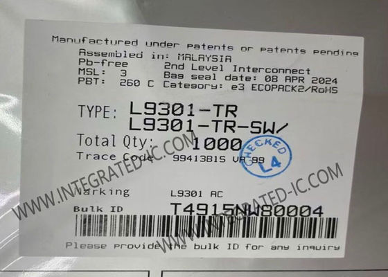 L9301-TR Circuito integrato driver lato basso ottale per automotive con 8 driver, 8 uscite e corrente di uscita di 2,2 A in package PowerSSO-36