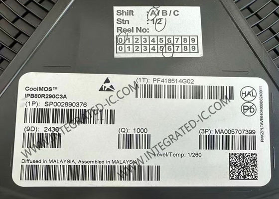 Chip di circuito integrato IPB80R290C3A 11A 10V Transistor a potenza unica