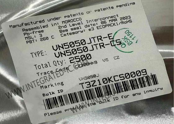 VN5050JTR Circuito Integrato Driver High Side a canale singolo con corrente di uscita 2 A e tensione di alimentazione da 4,5 V a 36 V per applicazioni automobilistiche