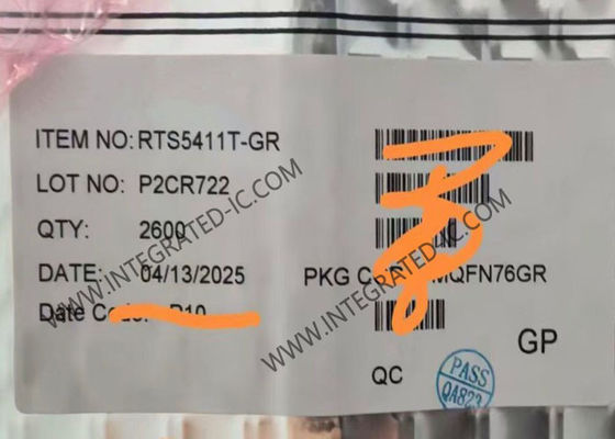 Chip a circuito integrato RTS5411T-GR Controller HUB USB 3.0 Super-Speed a 4 porte in package QFN-76