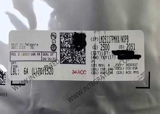 Circuito integrato LM25117PMHX Chip Controller Buck sincrono con ampio intervallo di ingresso, robusti driver di gate da 3,3 A di picco e riferimento di tensione di precisione dell'1,5%