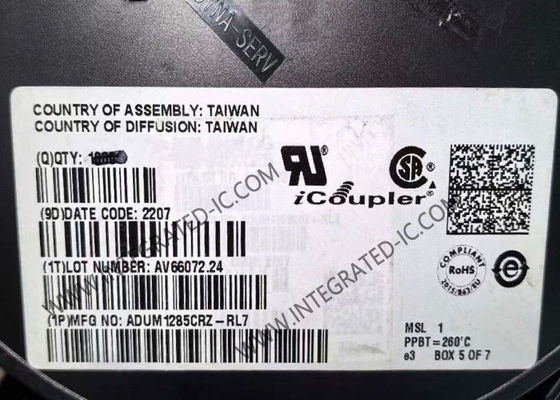 ADUM1285CRZ Circuito integrato Chip Isolatore digitale a doppio canale da 3 kV RMS per isolamento ad alta tensione