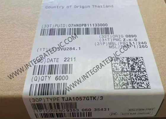 Circuito integrato TJA1057GTK, ricetrasmettitore CAN ad alta velocità 300mV, HVSON-8