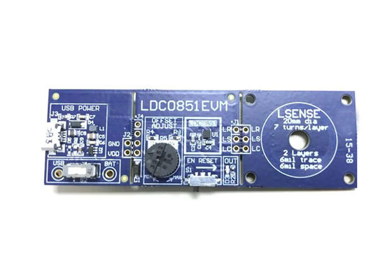 LDC0851EVM Embedded Solutions 1.8V To 3.3V Proximity Inductive Sensor Evaluation Board