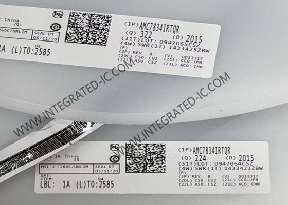 Chip a circuito integrato AMC7834IRTQR con 8 canali, risoluzione a 12 bit e tensione di alimentazione di 5V per il monitoraggio dell'amplificatore di potenza