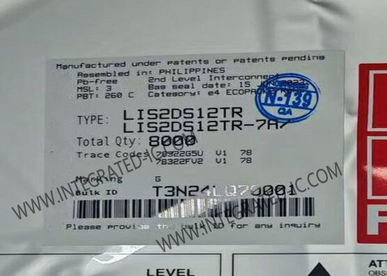 Sensore IC LIS2DS12TR ad alte prestazioni, sensore di movimento MEMS a 3 assi con uscita digitale