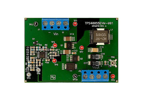 TPS40055EVM-001 Soluzioni incorporate 10V a 14V Pannello di valutazione del controllore sincrono a cerniera