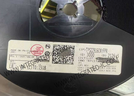 TPS22916CNYFPR Integrated Circuit Chip Load Switch IC with 2A Output Current 1V to 5.5V Operating Voltage and 80mOhms On Resistance