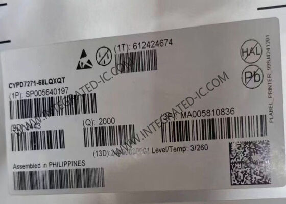 CYPD7271-68LQXQT chip di circuito integrato doppia porta USB-C Power Delivery e DC-DC Controller