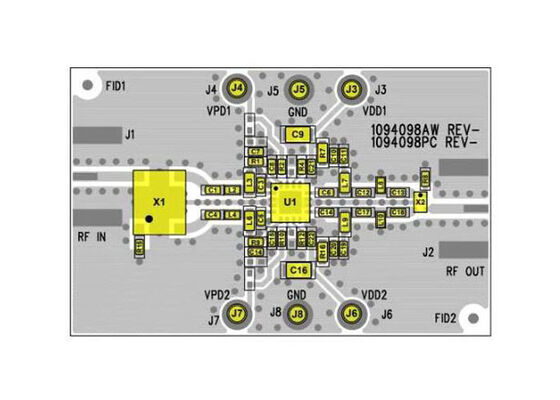 TQP3M9041-PCB Embedded Solutions Scheda di valutazione amplificatore a basso rumore TQP3M9041 da 2,5 GHz a 2,7 GHz