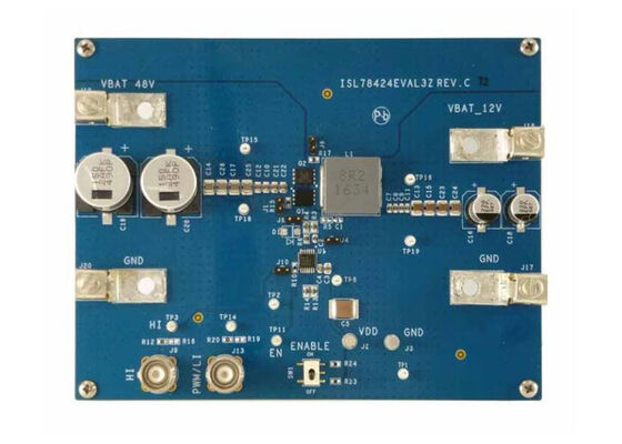 Scheda di valutazione Embedded Solutions ISL78434EVAL1Z per driver half-bridge sink ISL78434 da 4A
