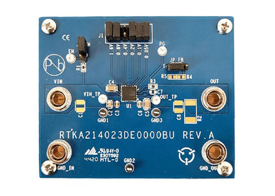 RTKA214023DE0000BU Embedded Solutions RAA214023 Scheda di valutazione LDO a basso rumore da 5,5 V 2 A