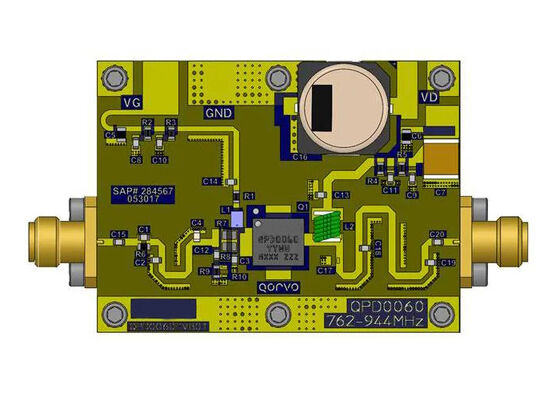 QPD0060EVB02 Embedded Solutions Scheda di valutazione transistor di potenza RF GaN 90W 48V 3.6 GHz