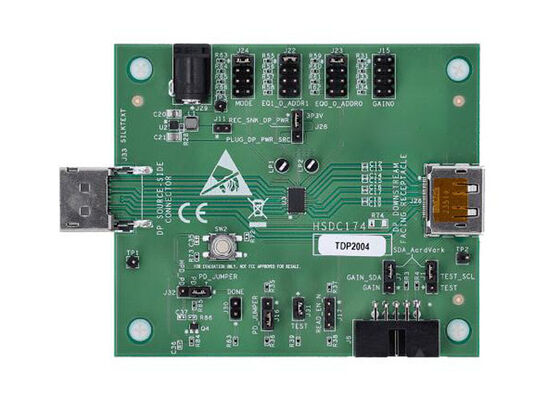TDP2004EVM Embedded Solutions TDP2004 Modulo di valutazione Redriver DisplayPort 2.1 a 4 canali