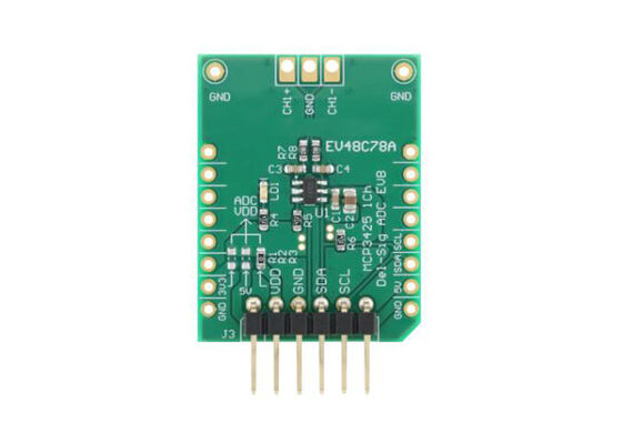 EV48C78A Soluzioni incorporate MCP3425 1Ch Del-Sig ADC Board di valutazione
