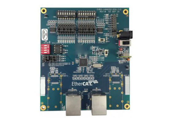 EVB-LAN9252-DIGIO Soluzioni incorporate EtherCAT Kit di valutazione del controller del dispositivo LAN9252 DIGIO Board
