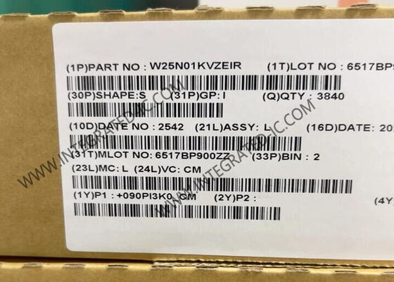 W25N01KVZEIR 1Gbit 104 MHz SPI - Quad I/O QspiNAND Flash Memory IC Chip