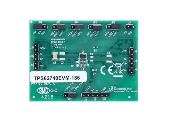 Modulo di valutazione Embedded Solutions TPS62740EVM-186 per convertitore step-down TPS62740