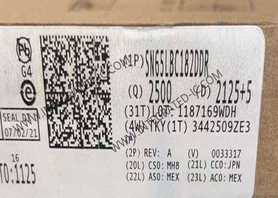 Circuito integrato SN65LBC182DDR ricetrasmettitore bus differenziale half-duplex con velocità dati di 250kbps e protezione ESD