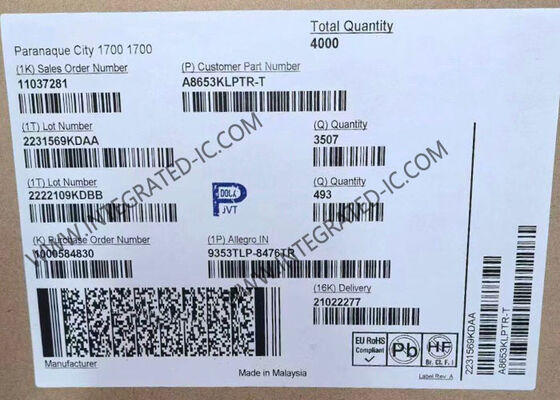 A8653KLPTR-T Chip di circuito integrato regolatore sincrono con portata di ingresso da 4V a 36V e regolazione del carico remoto per porte di alimentazione USB automobilistiche