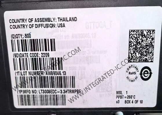 LT3008EDC-3.3 Circuito integrato 20mA Corrente di uscita 45V Tensione di ingresso 3.3V Regolatore lineare LDO