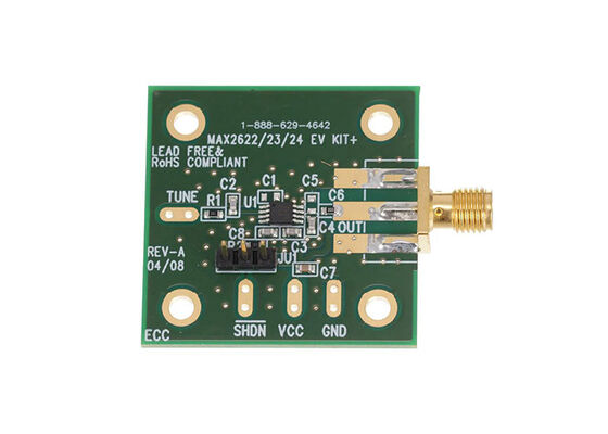 MAX2622EVKIT Soluzioni Integrate Oscillatore Controllato in Tensione da 855MHz a 881MHz Scheda di Valutazione