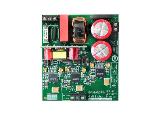 EVLGANSPIN1-3PH Soluzioni incorporate GANSPIN611 STM32G431RB Motor Control Reference Design Board