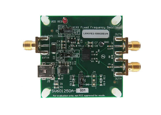 LMK61E2-156M25EVM Soluzioni incorporate 3.3V a 5.5V Clock Oscillation Timing Evaluation Board