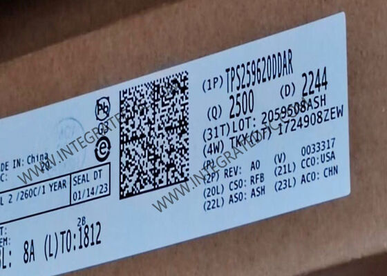 TPS259620DDAR Chip di circuito integrato eFuse IC con 2A corrente limite Ampia gamma di tensione di ingresso da 2.7V a 19V e protezione da sovratensione