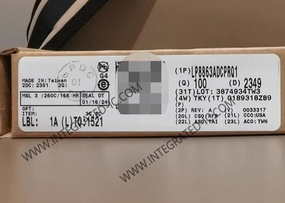 LP8863ADCPRQ1 Circuito Integrato Chip Driver LED di Grado Automobilistico con Sei Canali da 150 mA e Tensione di Alimentazione da 3V a 48V