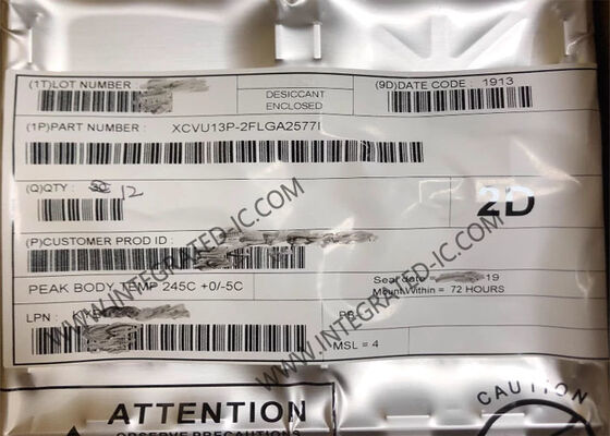 XCVU13P-2FLGA2577I Virtex UltraScale+ FPGA Chip con 3780000 elementi logici 32,75 Gb/s Data Rate e 576 I/O