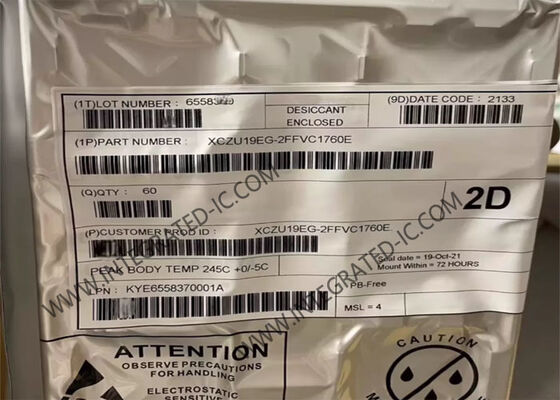 XCZU19EG-2FFVC1760E Field Programmable Gate Array FPGA con 256KB di RAM 10-bit 200KSPS ADC e 6,0Gb/s di velocità di trasmissione dati