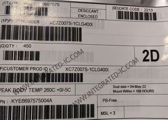 XC7Z007S-1CLG400I Field Programmable Gate Array con Frequenza CPU di 1 GHz, 23000 Elementi Logici e Supporto Memoria DDR3
