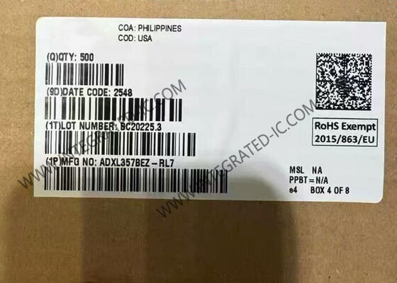 ADXL357BEZ Low Power 3-Axis MEMS Accelerometer Sensor IC nel pacchetto 14-CLCC