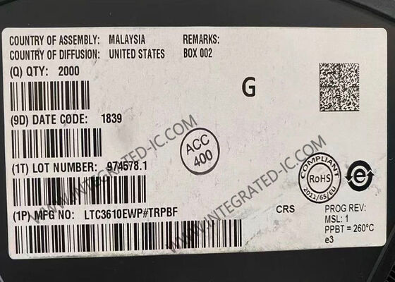 LTC3610EWP Chip di circuito integrato 12A Corrente di uscita da 4V a 24V Intervallo di ingresso Convertisore monolitico sincrono passo verso il basso DC/DC