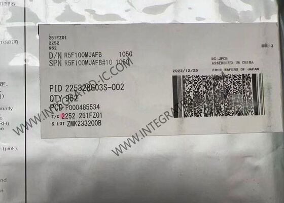 R5F100MJAFB Microcontrollore MCU RL78/G13 Serie 16-Bit con 256 kB di memoria di programma 32 MHz Frequenza di clock e 74 I/O