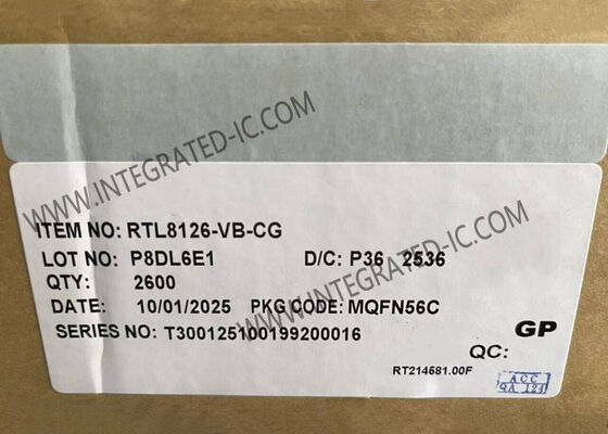 RTL8126-VB-CG Ethernet IC High Speed 5GbE Ethernet Controller con pacchetto QFN-56